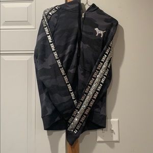 Pink camouflage and sequined jacket